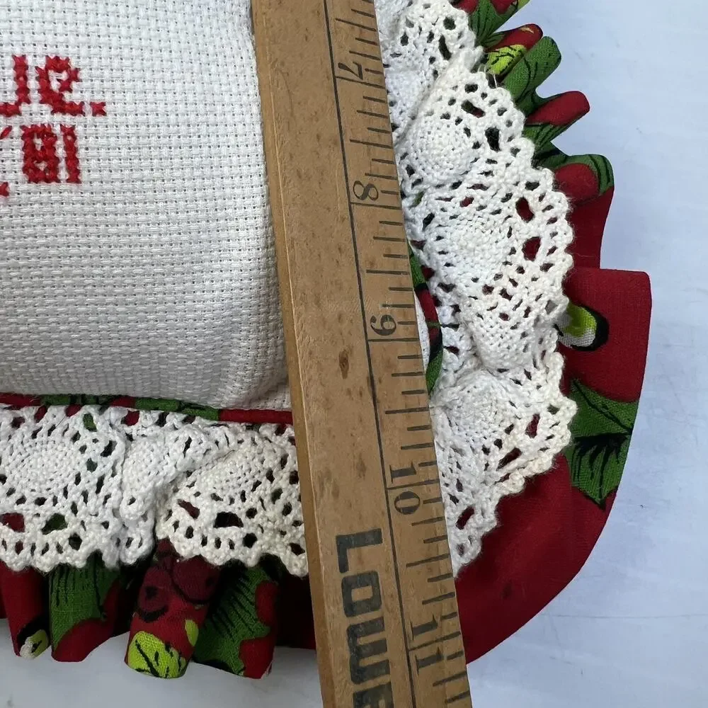 Handmade christmas pillow
